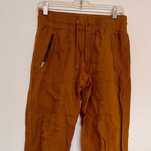Athleta Cabo Linen Jogger - Size: 0 Color: Brown